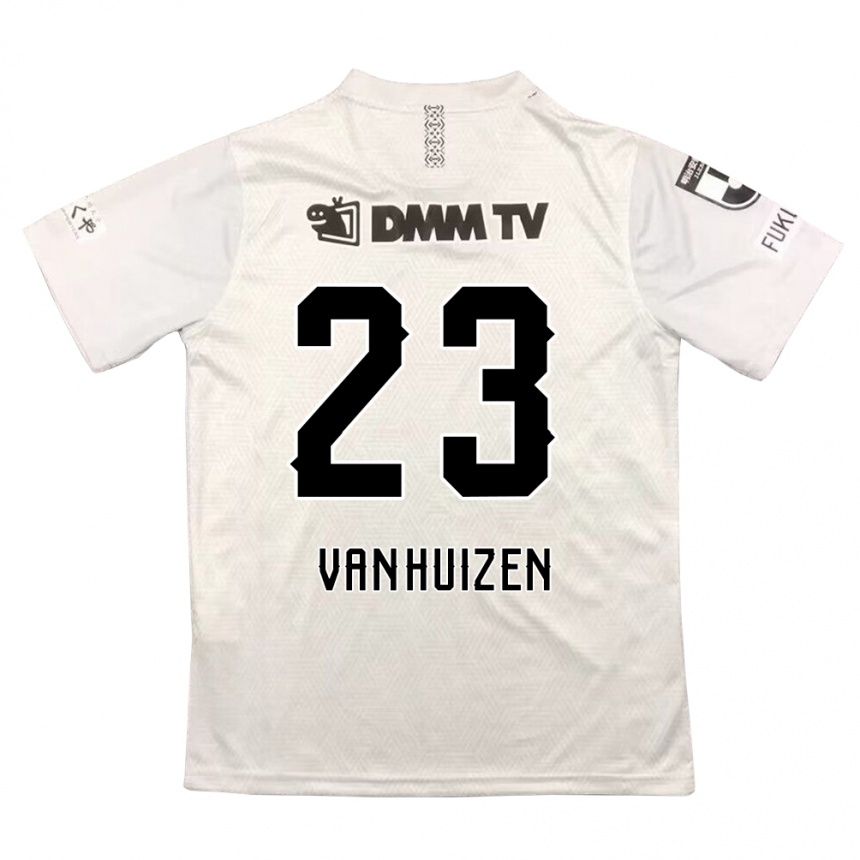 Vaikiškas Haruki Christopher Van Huizen #23 Pilka Juoda Išvykos Marškinėliai 2024/25 T-Shirt