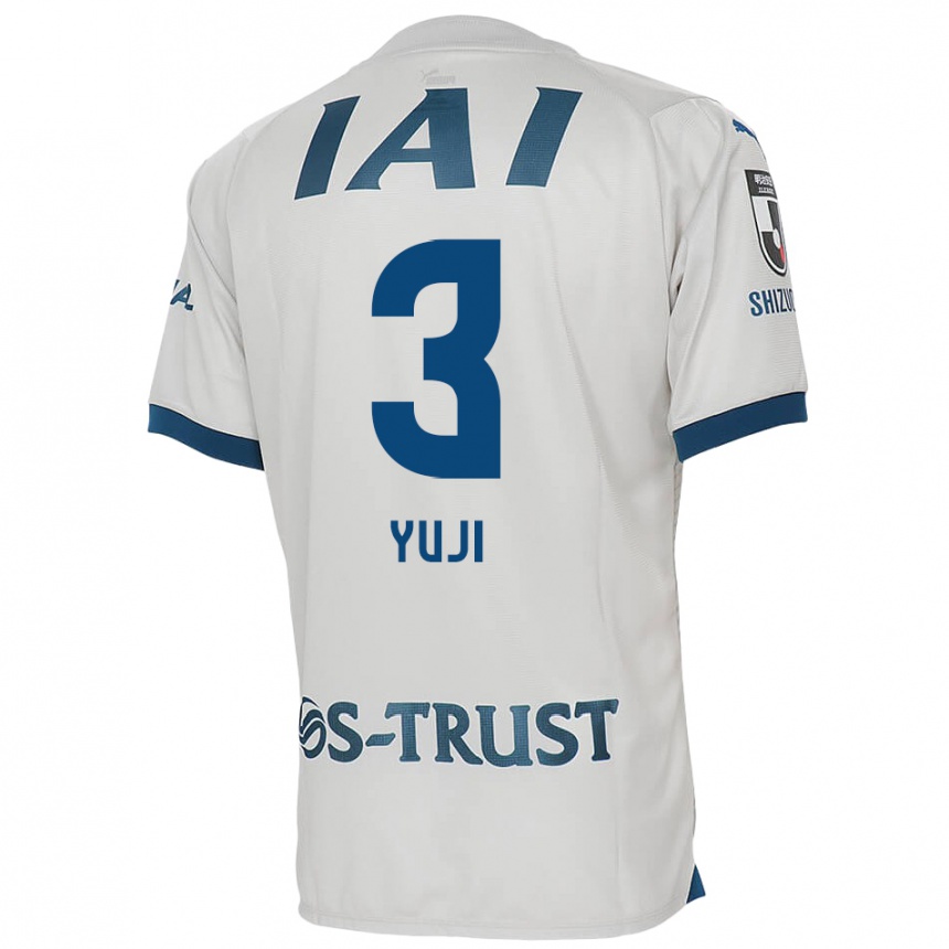 Vaikiškas Yuji Takahashi #3 Balta Mėlyna Išvykos Marškinėliai 2024/25 T-Shirt