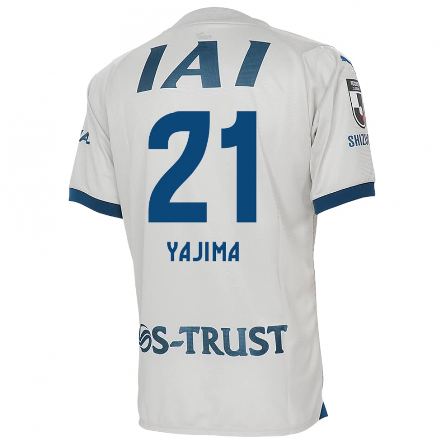 Vaikiškas Shinya Yajima #21 Balta Mėlyna Išvykos Marškinėliai 2024/25 T-Shirt