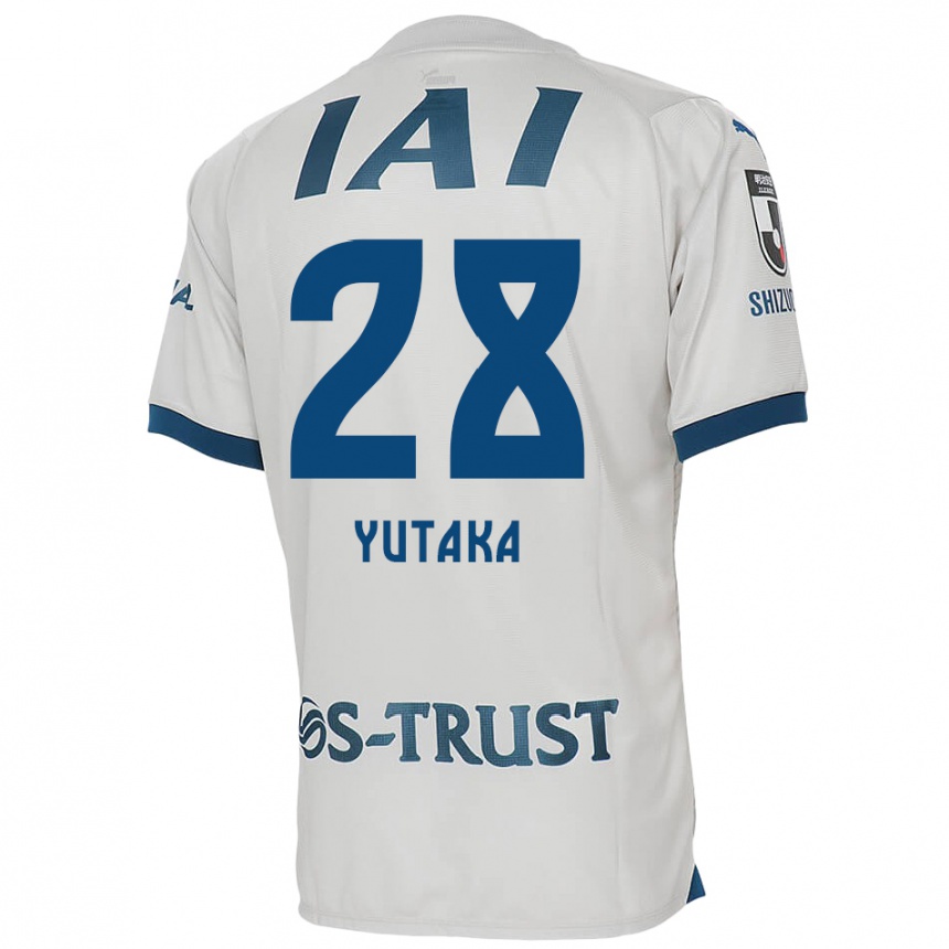 Vaikiškas Yutaka Yoshida #28 Balta Mėlyna Išvykos Marškinėliai 2024/25 T-Shirt