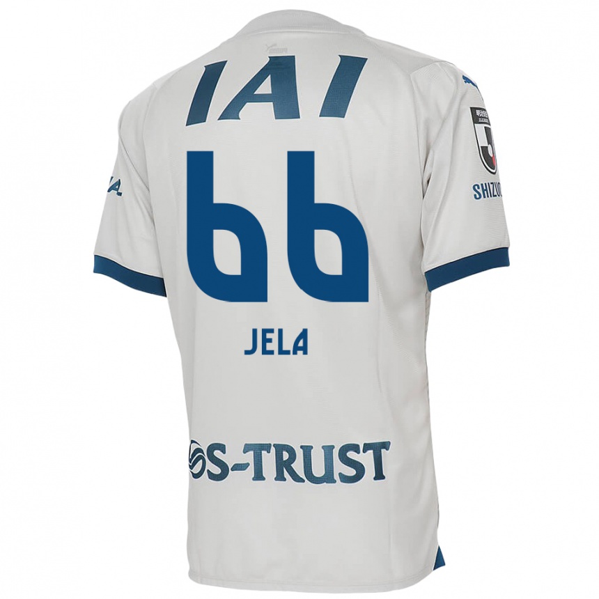 Vaikiškas Jelani Reshaun Sumiyoshi #66 Balta Mėlyna Išvykos Marškinėliai 2024/25 T-Shirt