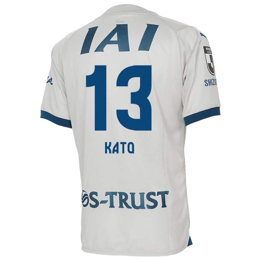 Vaikiškas Daiya Kato #13 Balta Mėlyna Išvykos Marškinėliai 2024/25 T-Shirt