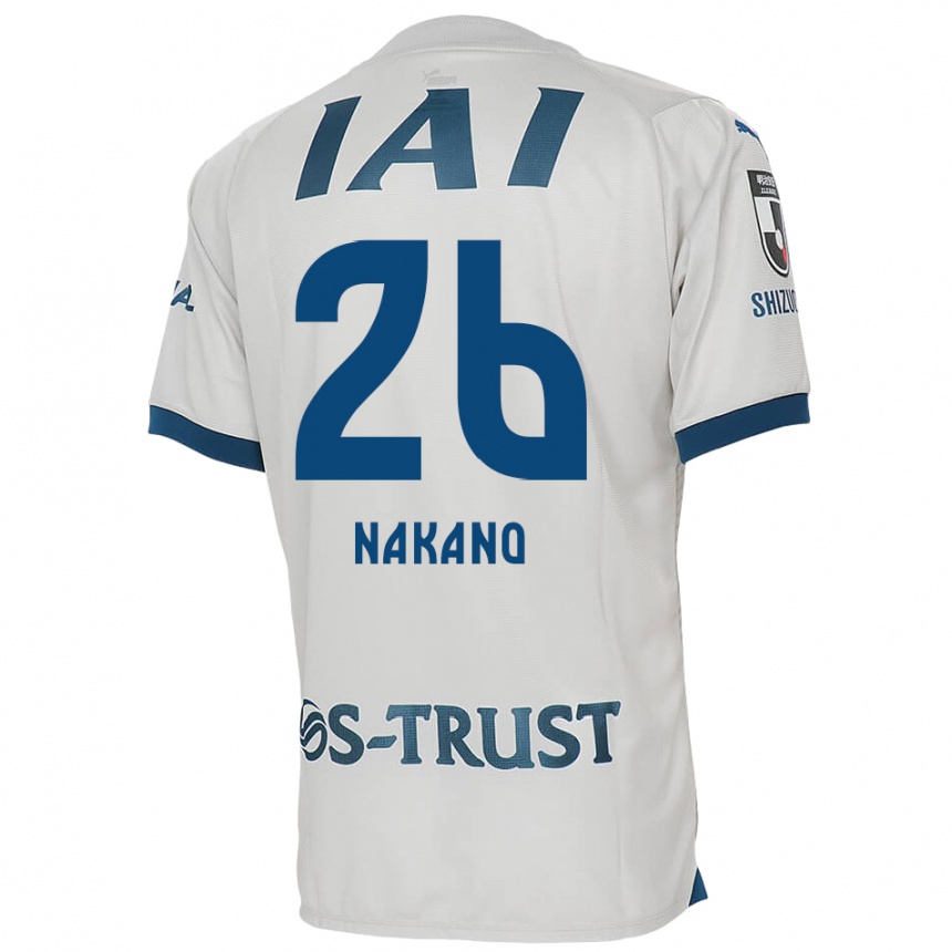 Vaikiškas Takeru Nakano #26 Balta Mėlyna Išvykos Marškinėliai 2024/25 T-Shirt