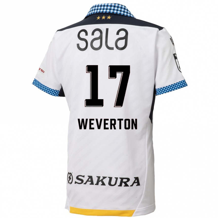 Vaikiškas Weverton #17 Balta Juoda Išvykos Marškinėliai 2024/25 T-Shirt