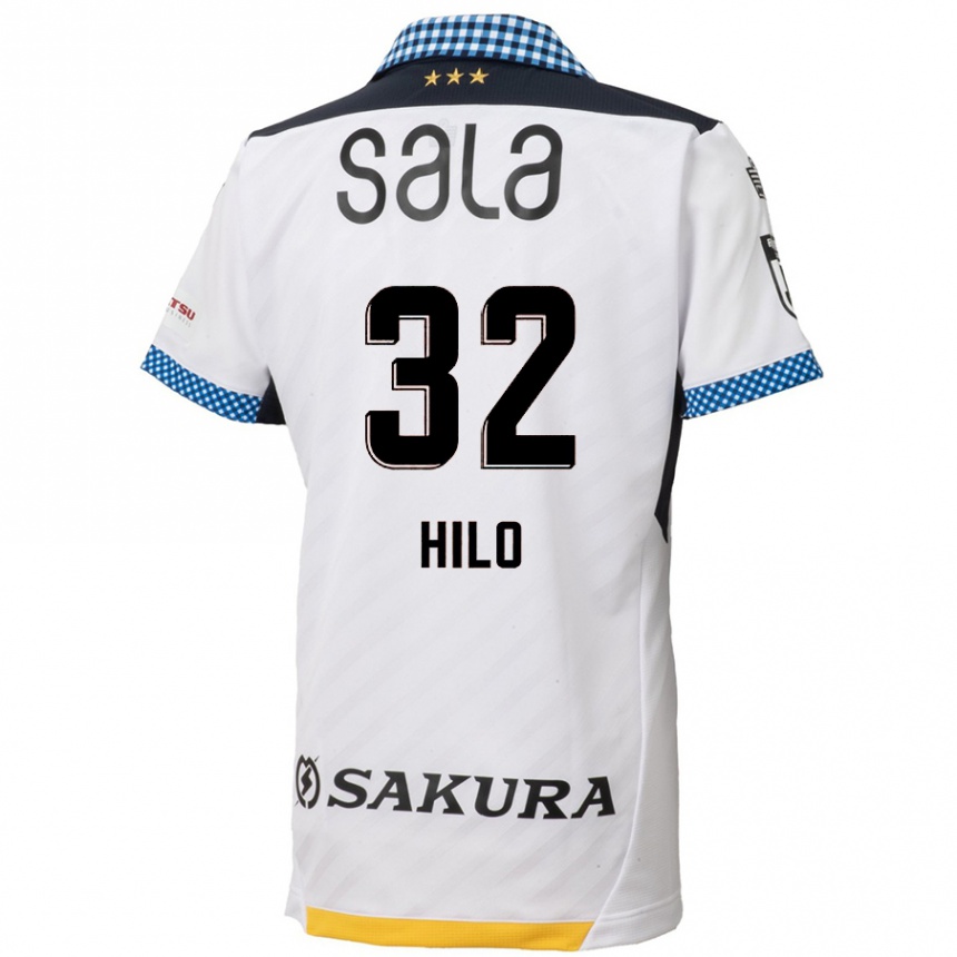 Vaikiškas Hassan Hilo #32 Balta Juoda Išvykos Marškinėliai 2024/25 T-Shirt