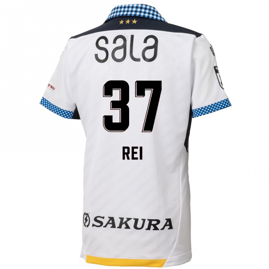 Vaikiškas Rei Hirakawa #37 Balta Juoda Išvykos Marškinėliai 2024/25 T-Shirt