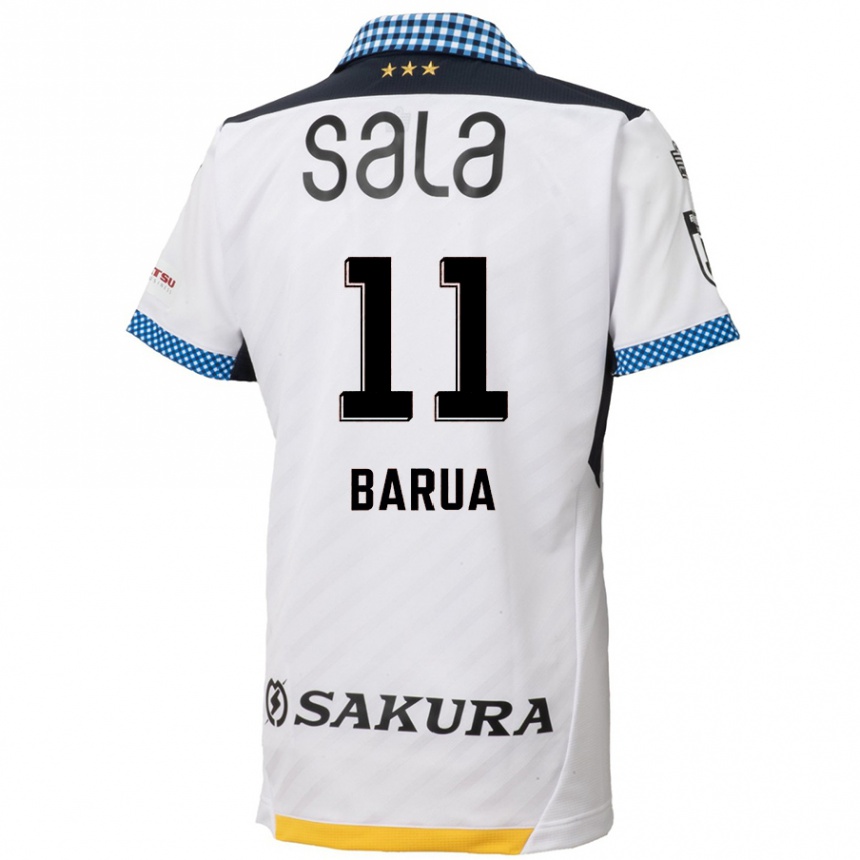 Vaikiškas Roi Barua #11 Balta Juoda Išvykos Marškinėliai 2024/25 T-Shirt