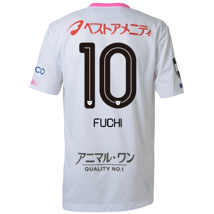 Vaikiškas Fuchi Honda #10 Balta Mėlyna Rožinė Išvykos Marškinėliai 2024/25 T-Shirt