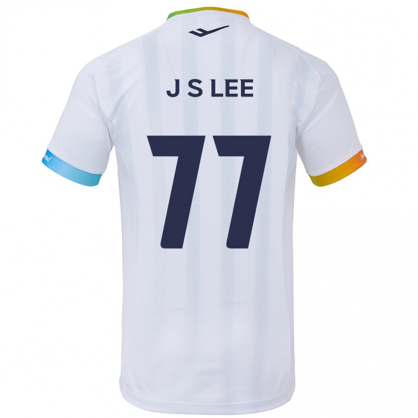 Vaikiškas Seung-Joon Lee #77 Balta Mėlyna Išvykos Marškinėliai 2024/25 T-Shirt