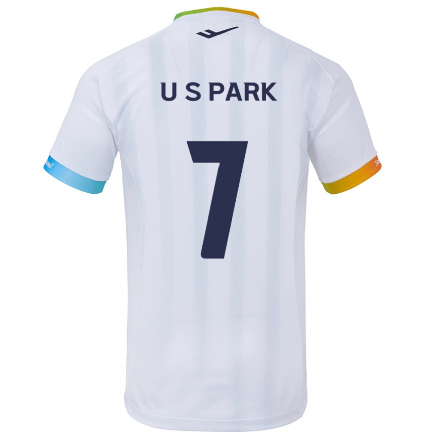 Vaikiškas Sun-Uk Park #7 Balta Mėlyna Išvykos Marškinėliai 2024/25 T-Shirt