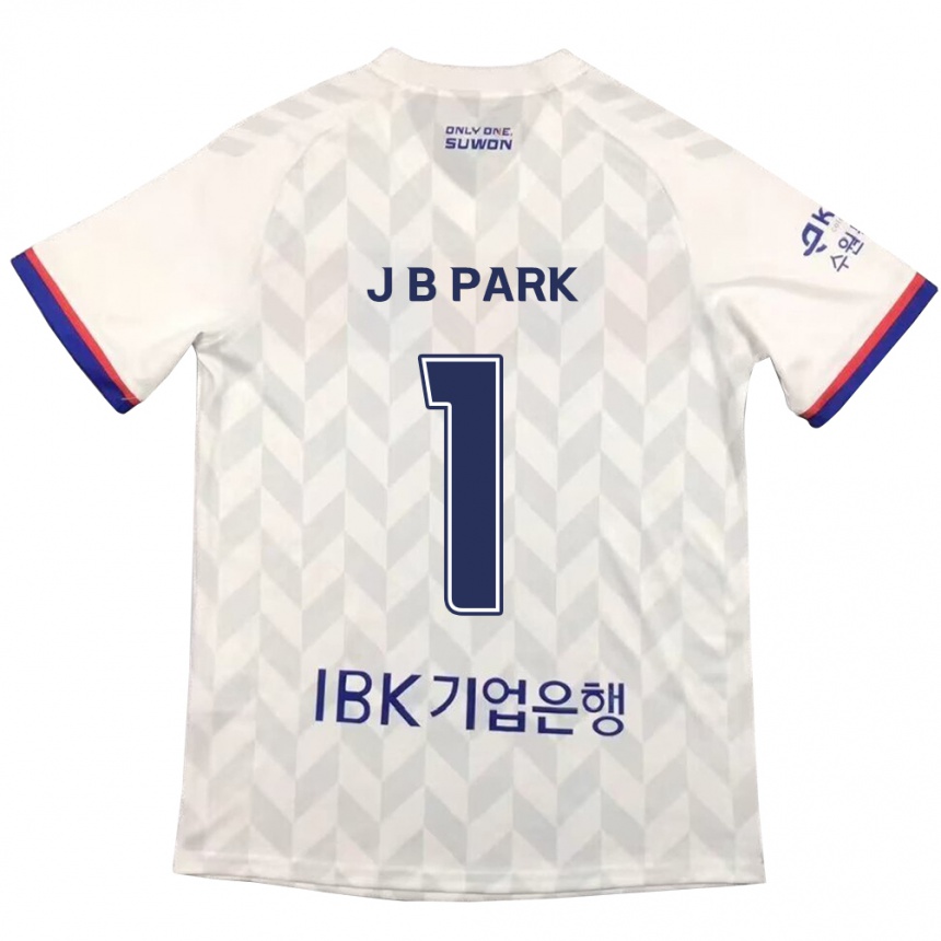 Vaikiškas Bae-Jong Park #1 Balta Mėlyna Išvykos Marškinėliai 2024/25 T-Shirt