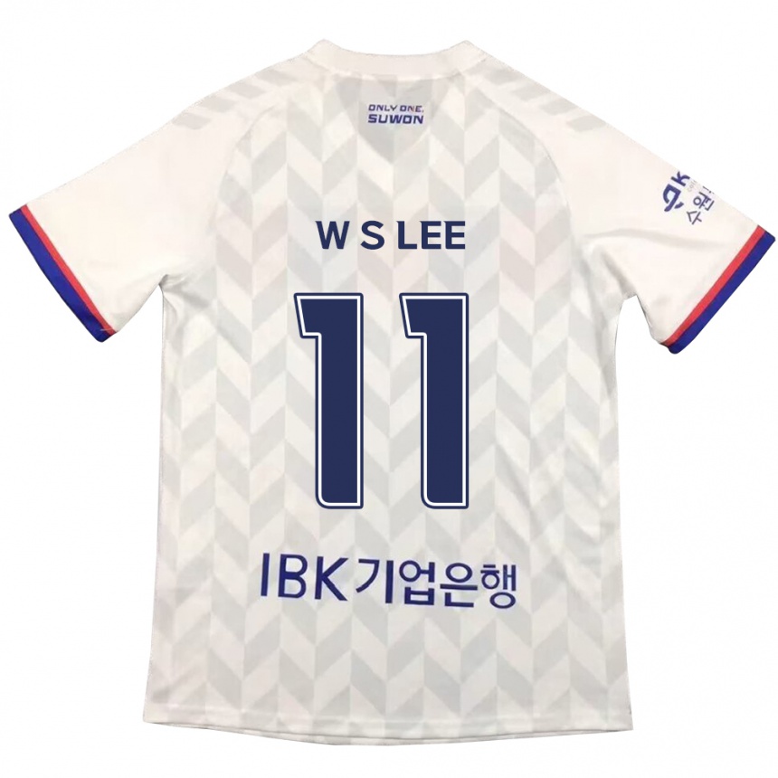 Vaikiškas Seung-Woo Lee #11 Balta Mėlyna Išvykos Marškinėliai 2024/25 T-Shirt