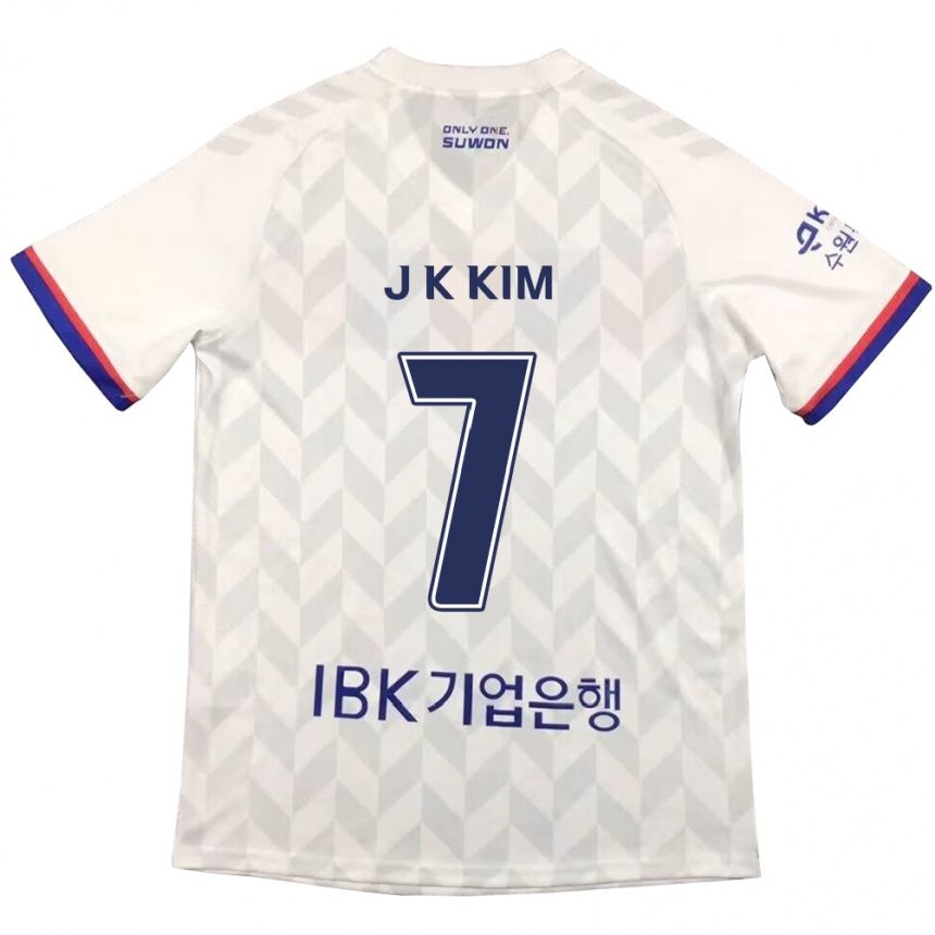 Vaikiškas Ki-Jun Kim #7 Balta Mėlyna Išvykos Marškinėliai 2024/25 T-Shirt