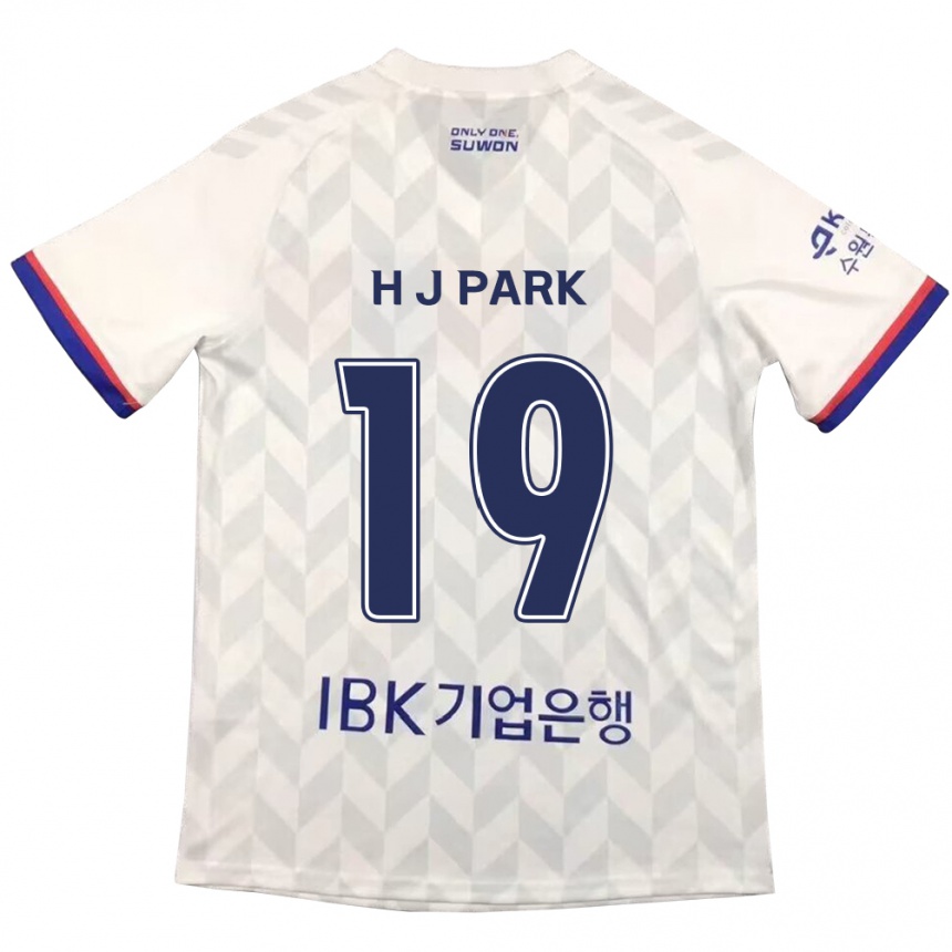 Vaikiškas Jun-Hui Park #19 Balta Mėlyna Išvykos Marškinėliai 2024/25 T-Shirt