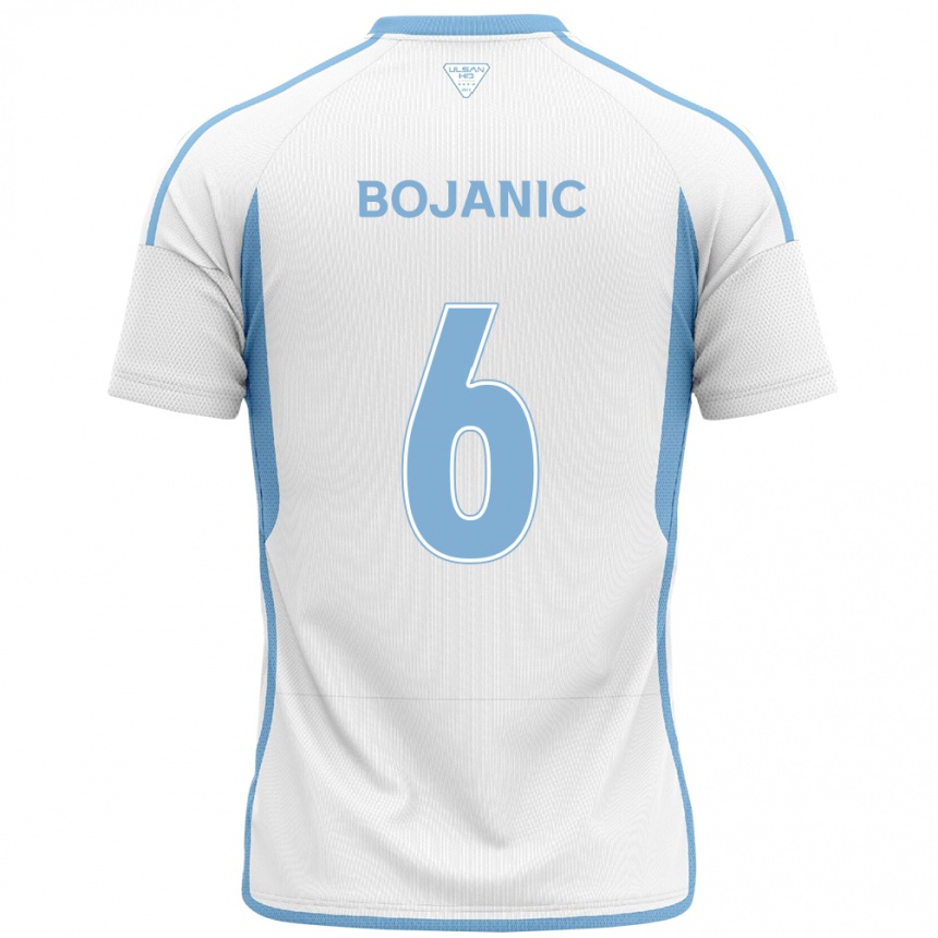 Vaikiškas Darijan Bojanic #6 Balta Mėlyna Išvykos Marškinėliai 2024/25 T-Shirt