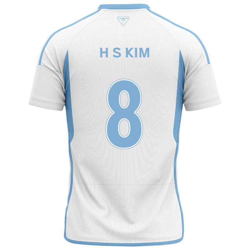 Vaikiškas Seung-Hyun Kim #8 Balta Mėlyna Išvykos Marškinėliai 2024/25 T-Shirt