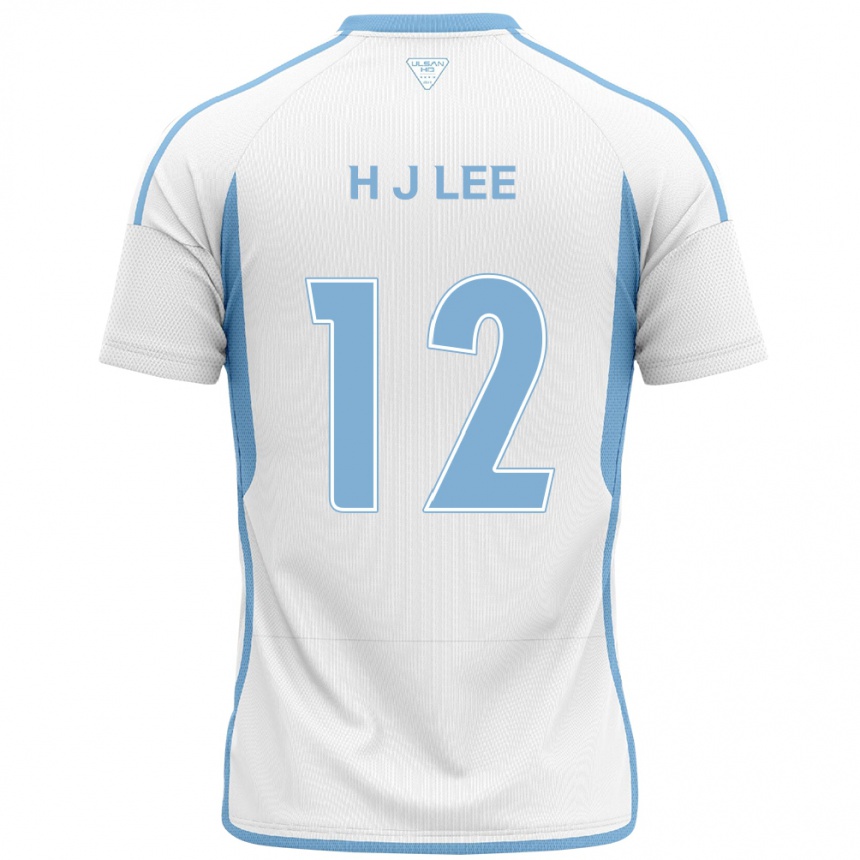 Vaikiškas Jae-Hyung Lee #12 Balta Mėlyna Išvykos Marškinėliai 2024/25 T-Shirt