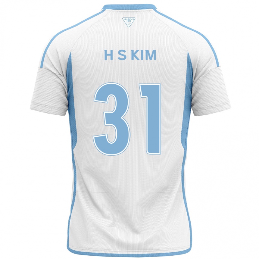 Vaikiškas Se-Hyoung Kim #31 Balta Mėlyna Išvykos Marškinėliai 2024/25 T-Shirt