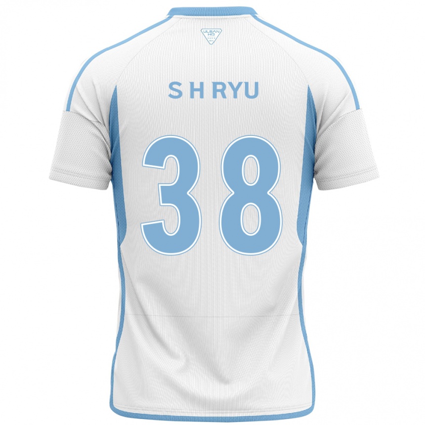 Vaikiškas Hye-Sung Ryu #38 Balta Mėlyna Išvykos Marškinėliai 2024/25 T-Shirt