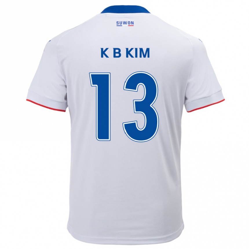 Vaikiškas Bo-Kyung Kim #13 Balta Mėlyna Išvykos Marškinėliai 2024/25 T-Shirt