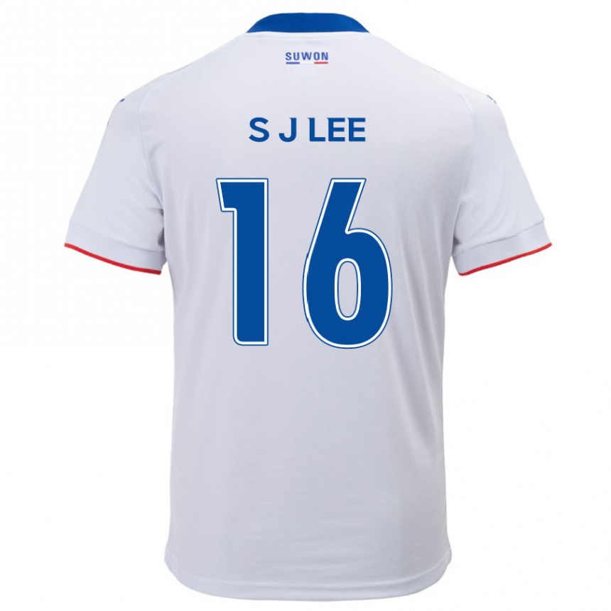 Vaikiškas Jong-Sung Lee #16 Balta Mėlyna Išvykos Marškinėliai 2024/25 T-Shirt