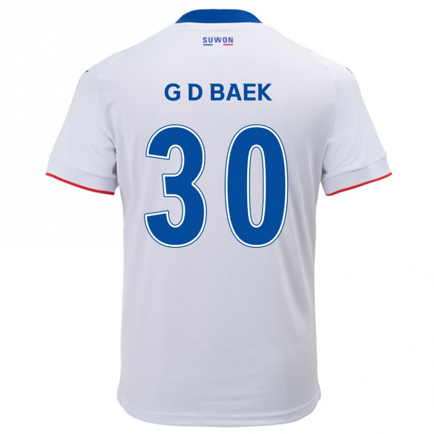 Vaikiškas Dong-Gyu Baek #30 Balta Mėlyna Išvykos Marškinėliai 2024/25 T-Shirt