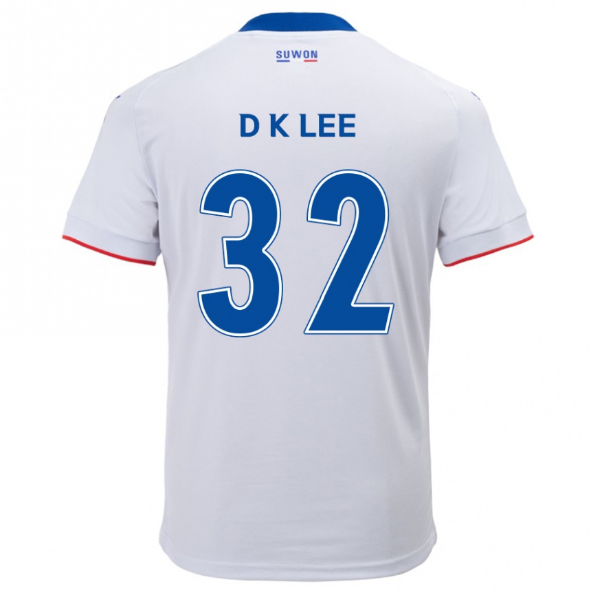 Vaikiškas Kyu-Dong Lee #32 Balta Mėlyna Išvykos Marškinėliai 2024/25 T-Shirt