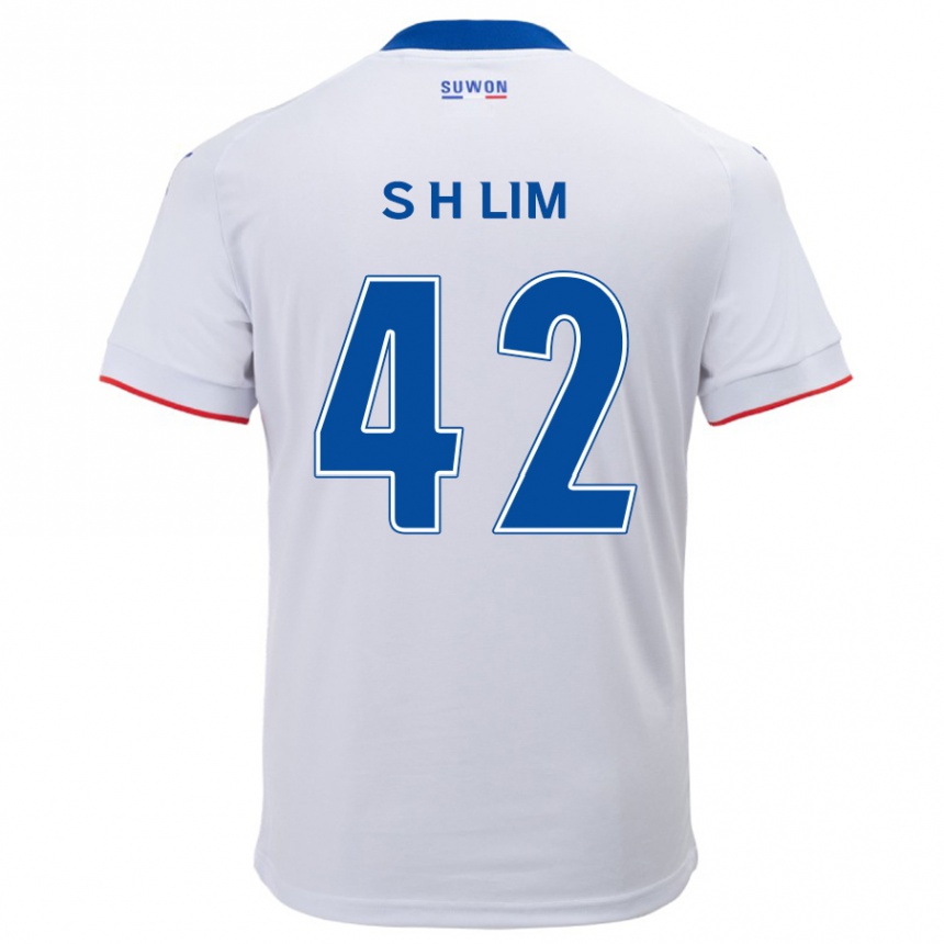 Vaikiškas Hyun-Sub Lim #42 Balta Mėlyna Išvykos Marškinėliai 2024/25 T-Shirt