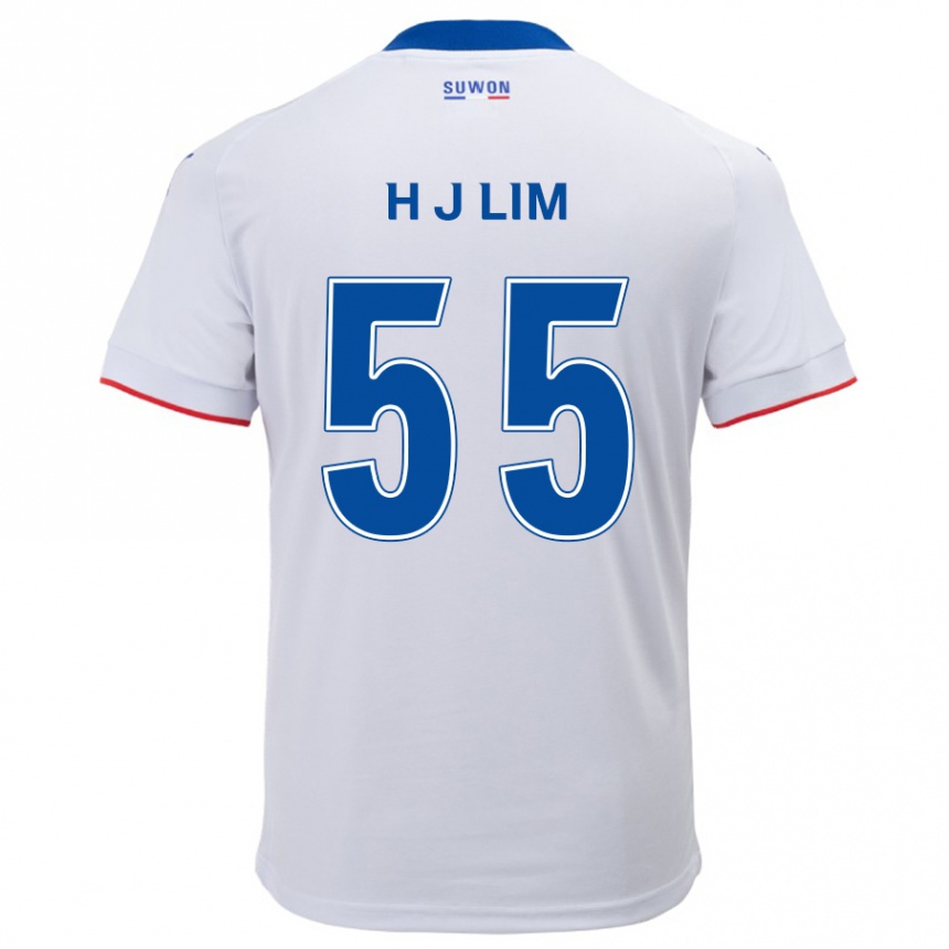 Vaikiškas Ji-Hoon Lim #55 Balta Mėlyna Išvykos Marškinėliai 2024/25 T-Shirt