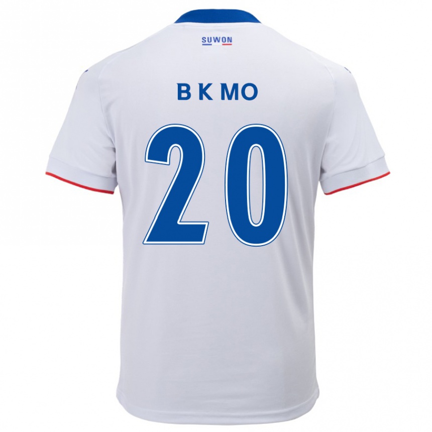 Vaikiškas Kyung-Bin Mo #20 Balta Mėlyna Išvykos Marškinėliai 2024/25 T-Shirt