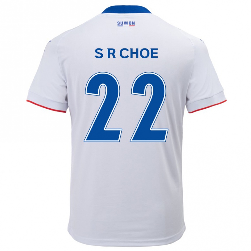 Vaikiškas Ryun-Seong Choe #22 Balta Mėlyna Išvykos Marškinėliai 2024/25 T-Shirt