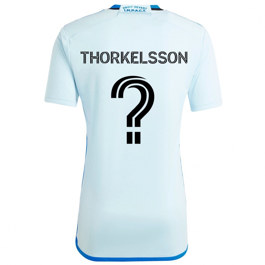 Vaikiškas Róbert Orri Thorkelsson #0 Ledo Mėlyna Išvykos Marškinėliai 2024/25 T-Shirt