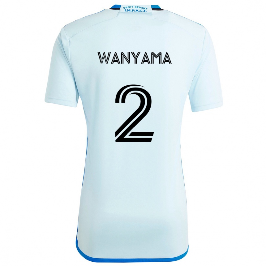 Vaikiškas Victor Wanyama #2 Ledo Mėlyna Išvykos Marškinėliai 2024/25 T-Shirt