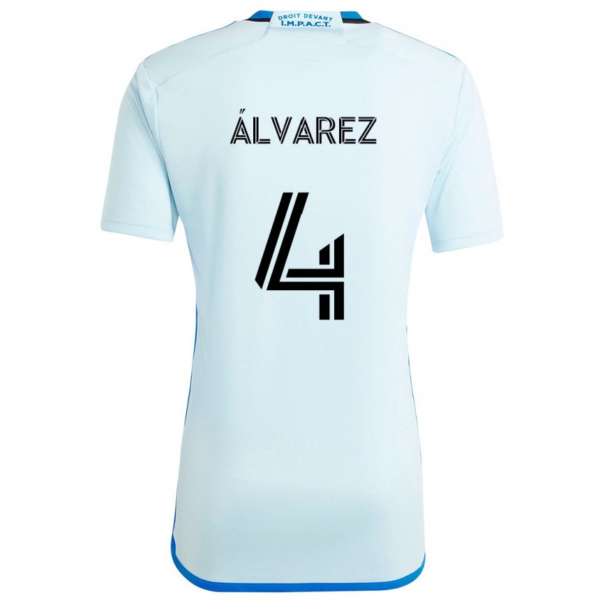 Vaikiškas Fernando Álvarez #4 Ledo Mėlyna Išvykos Marškinėliai 2024/25 T-Shirt