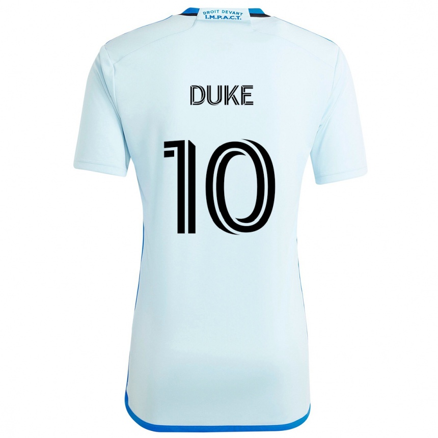 Vaikiškas Bryce Duke #10 Ledo Mėlyna Išvykos Marškinėliai 2024/25 T-Shirt