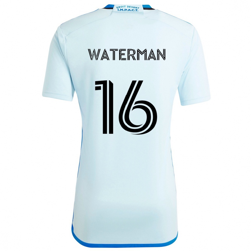 Vaikiškas Joel Waterman #16 Ledo Mėlyna Išvykos Marškinėliai 2024/25 T-Shirt