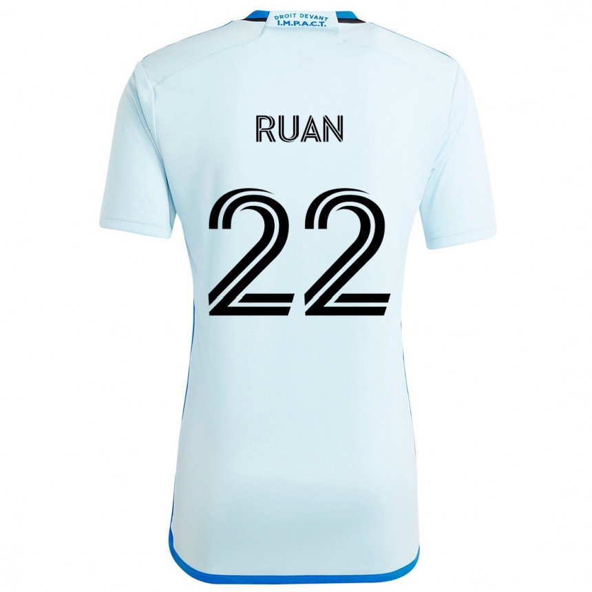 Vaikiškas Ruan #22 Ledo Mėlyna Išvykos Marškinėliai 2024/25 T-Shirt