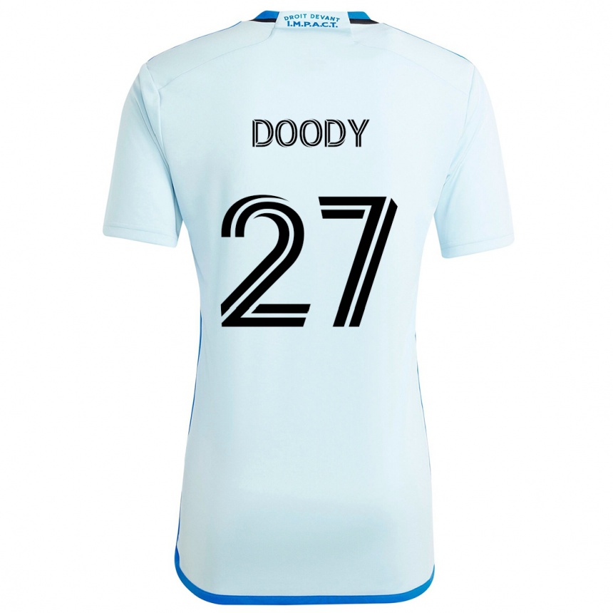 Vaikiškas Grayson Doody #27 Ledo Mėlyna Išvykos Marškinėliai 2024/25 T-Shirt