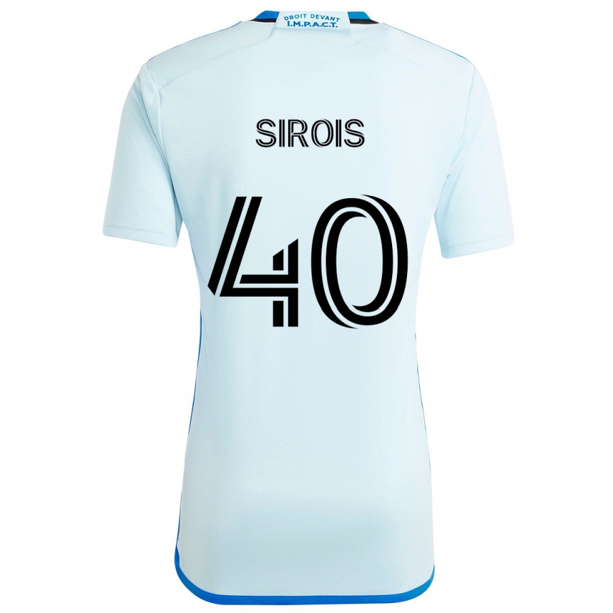 Vaikiškas Jonathan Sirois #40 Ledo Mėlyna Išvykos Marškinėliai 2024/25 T-Shirt