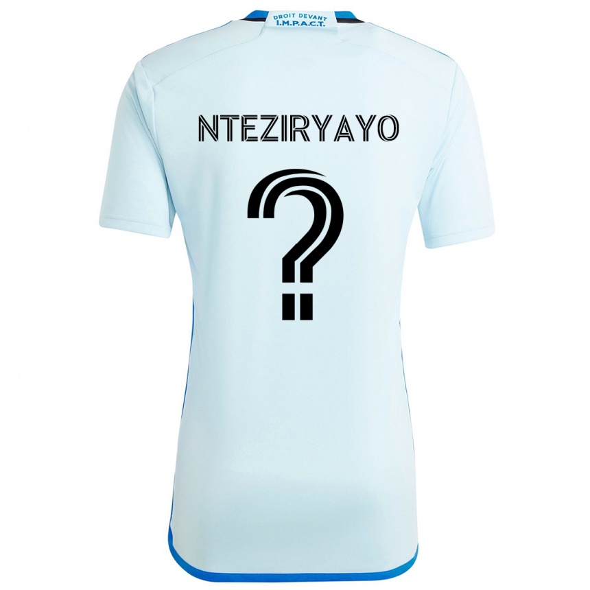 Vaikiškas Josh Nteziryayo #0 Ledo Mėlyna Išvykos Marškinėliai 2024/25 T-Shirt