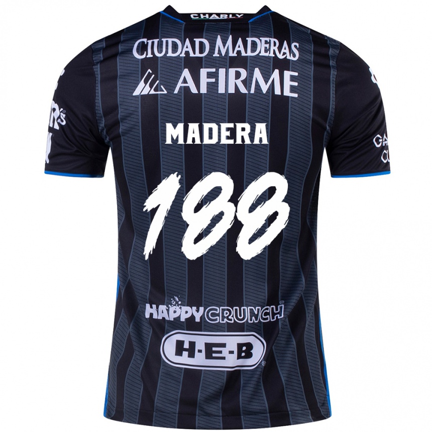 Vaikiškas Héctor Madera #188 Balta Juoda Išvykos Marškinėliai 2024/25 T-Shirt