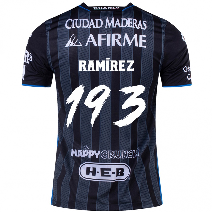 Vaikiškas Ángel Ramírez #193 Balta Juoda Išvykos Marškinėliai 2024/25 T-Shirt