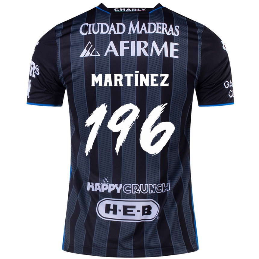 Vaikiškas Diego Martínez #196 Balta Juoda Išvykos Marškinėliai 2024/25 T-Shirt