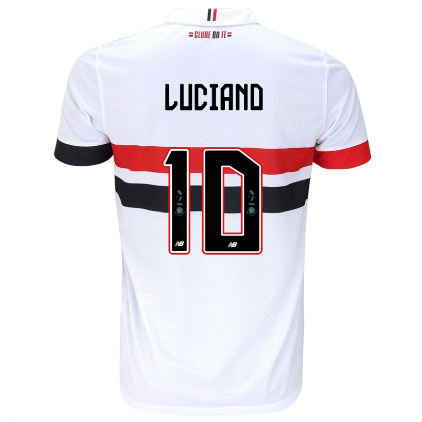 Vyrai Luciano #10 Balta Raudona Juoda Namų Marškinėliai 2024/25 T-Shirt