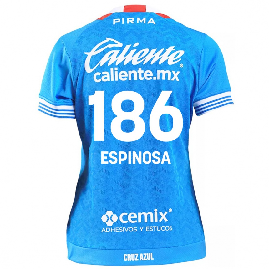 Vyrai Brandón Espinosa #186 Dangaus Mėlynumo Namų Marškinėliai 2024/25 T-Shirt