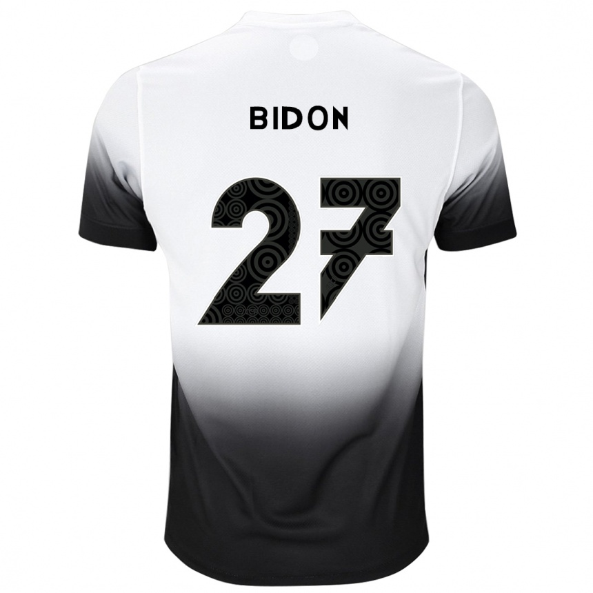 Vyrai Breno Bidon #27 Balta Juoda Namų Marškinėliai 2024/25 T-Shirt