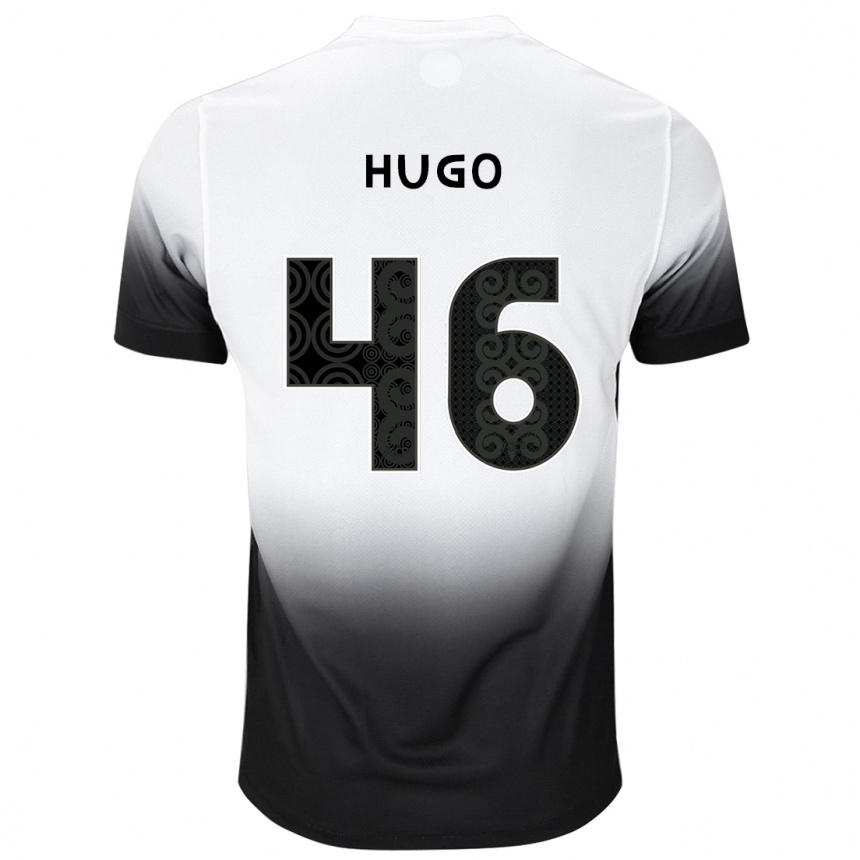 Vyrai Hugo #46 Balta Juoda Namų Marškinėliai 2024/25 T-Shirt