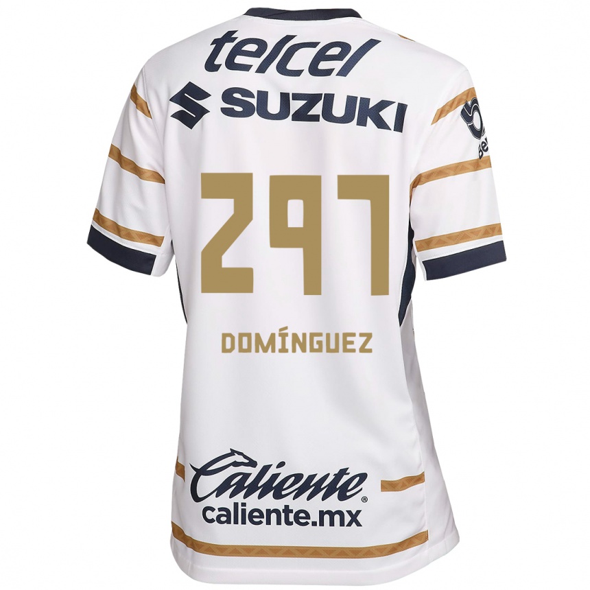 Vyrai Julio Domínguez #297 Baltasis Obsidianas Namų Marškinėliai 2024/25 T-Shirt