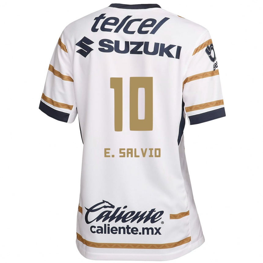 Vyrai Eduardo Salvio #10 Baltasis Obsidianas Namų Marškinėliai 2024/25 T-Shirt