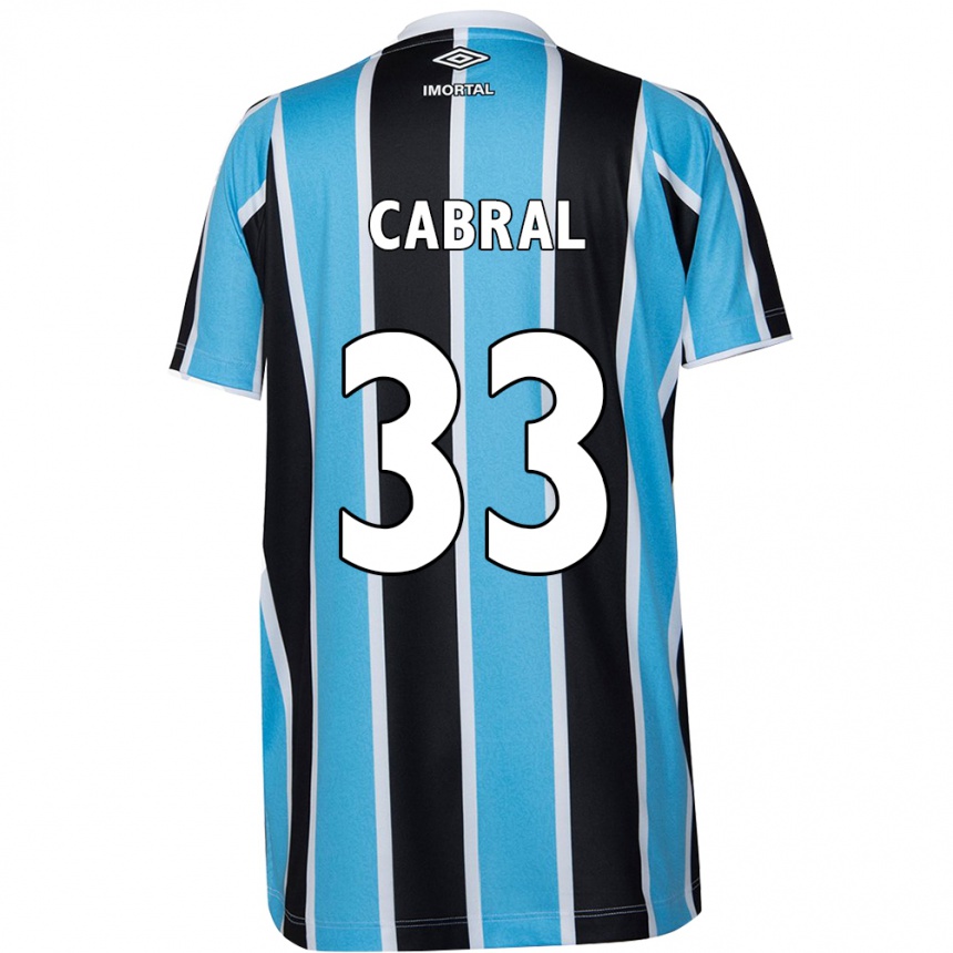 Vyrai Rafael Cabral #33 Mėlyna Juoda Balta Namų Marškinėliai 2024/25 T-Shirt